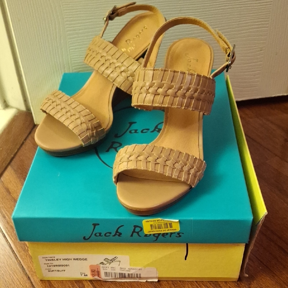 New!Jack Rogers Tinsley High Wedge